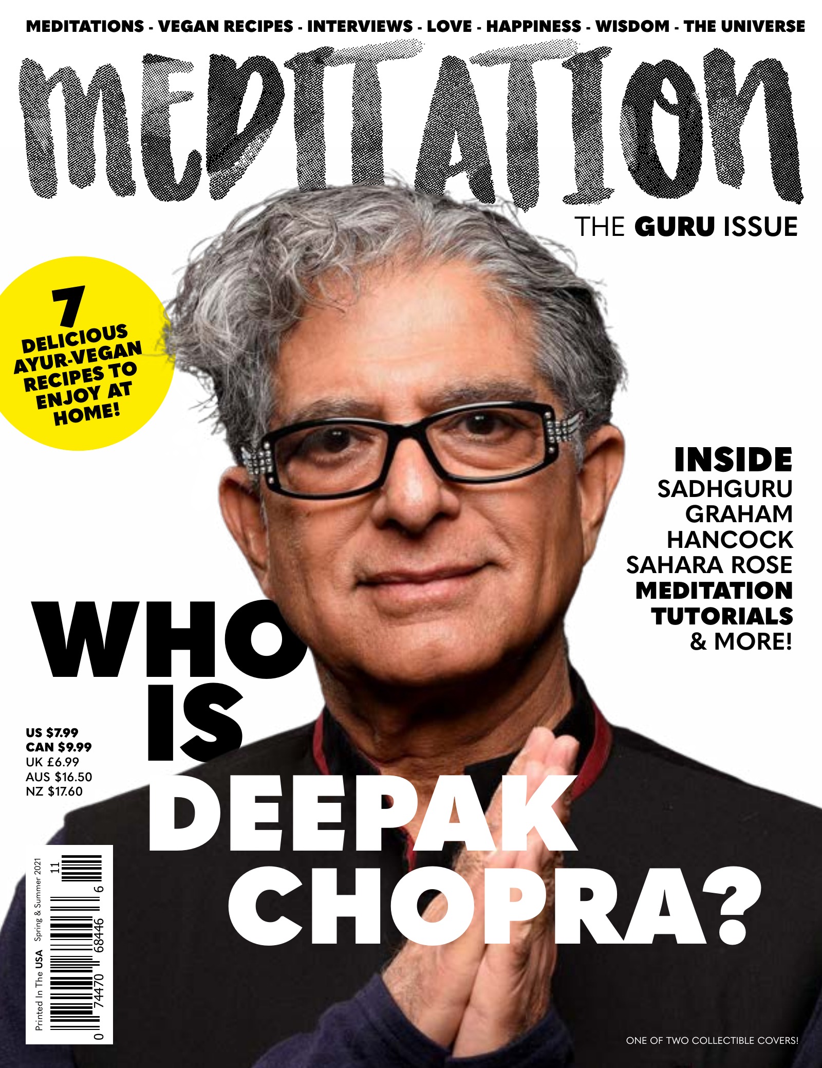 Deepak Chopra issue cover