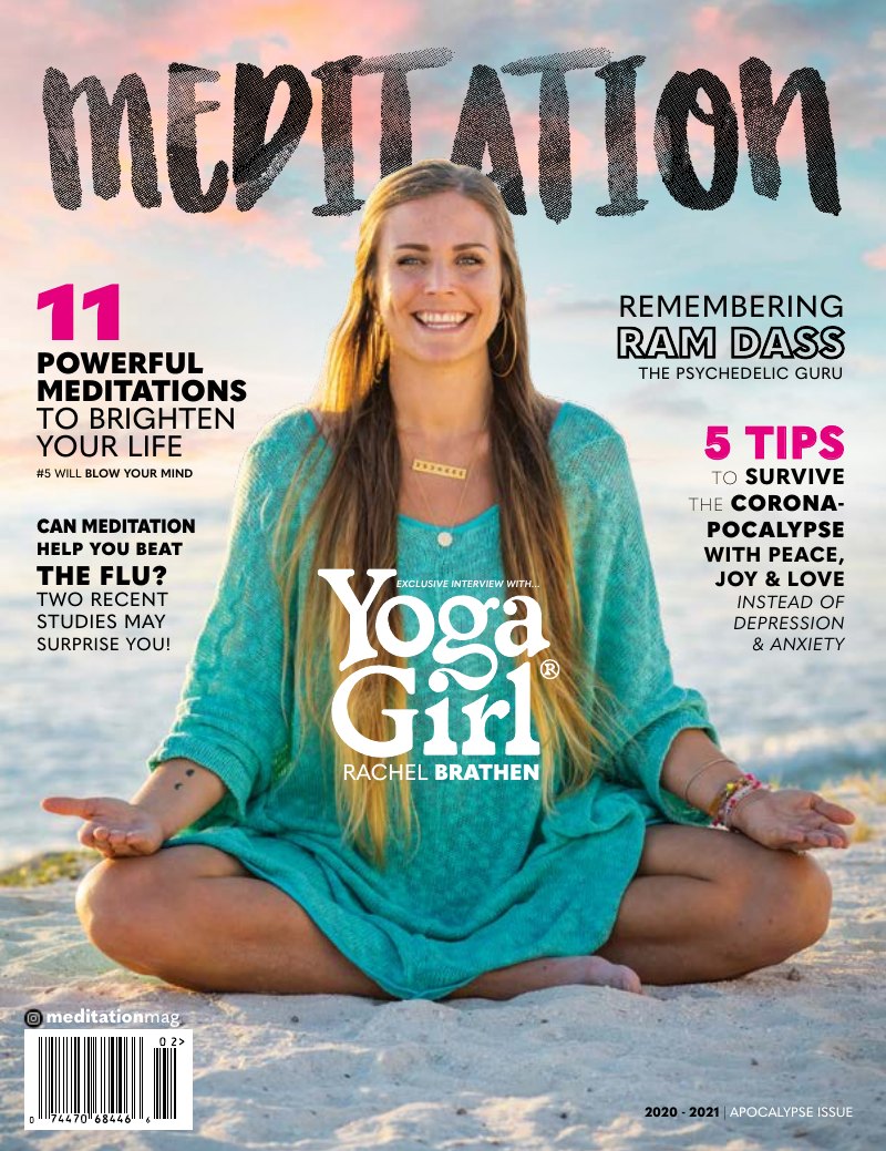 Cover of Meditation Magazine Issue 03, Rachel Brathen