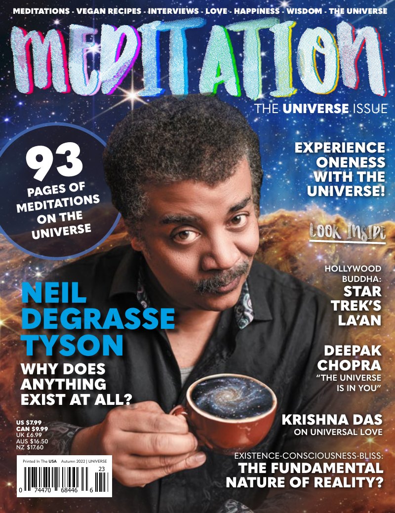 Cover of Meditation Magazine Issue 08, The Universe Issue