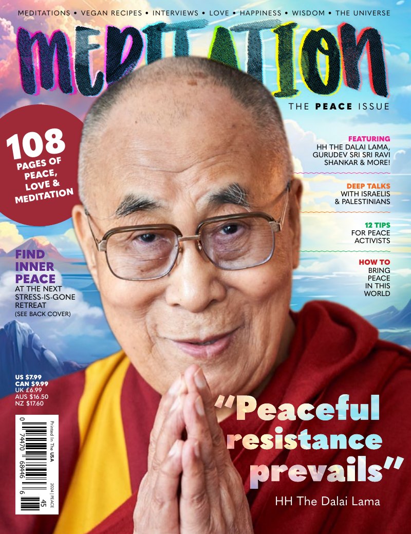 Cover of Meditation Magazine Issue 11, The Peace Issue